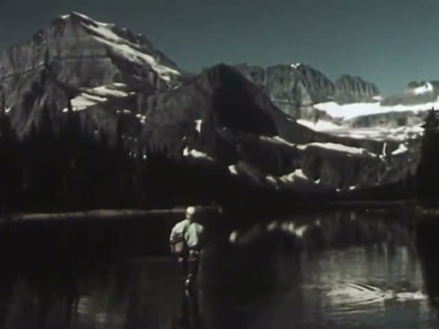 Mountain Lake Fisherman